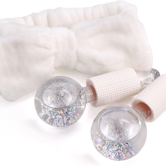 Ice globes cryo facial massager and headband - Picture 2 of 9